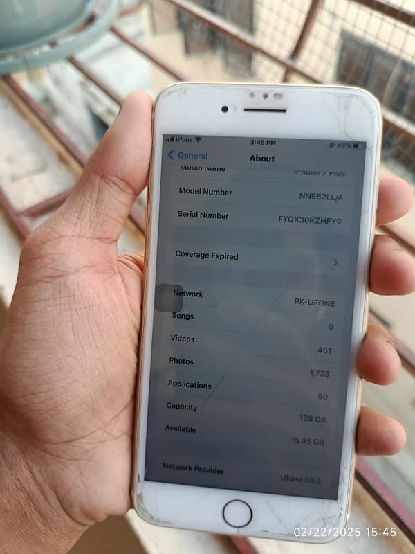 iPhone 7plus 128gb PTA APPROVED 7