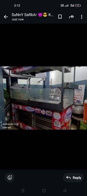 BURGER COUNTER WITH BURGER MAKING ASSOCCERIES FOR SALE 1