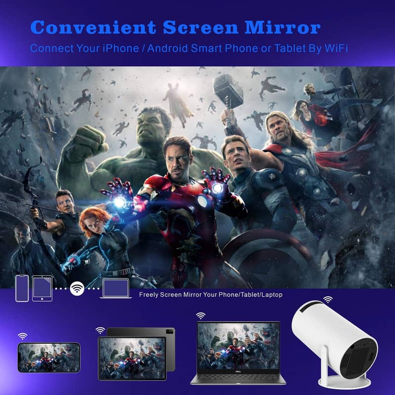 HY300 PRO Full Hd Home Theatre Smart ProjectSmart Projector Android 11 2