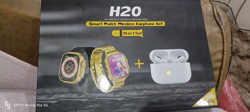 H20 watch with 7 different straps and air buds pro 2 with watch cover 9