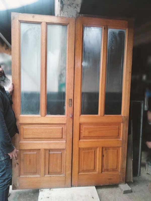 Solid wood main doors 1