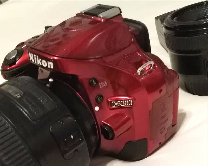 Nikon D5200 Red + 50mm F1.8 Portrait Lens, 1st Owner 10/10 Condition 0