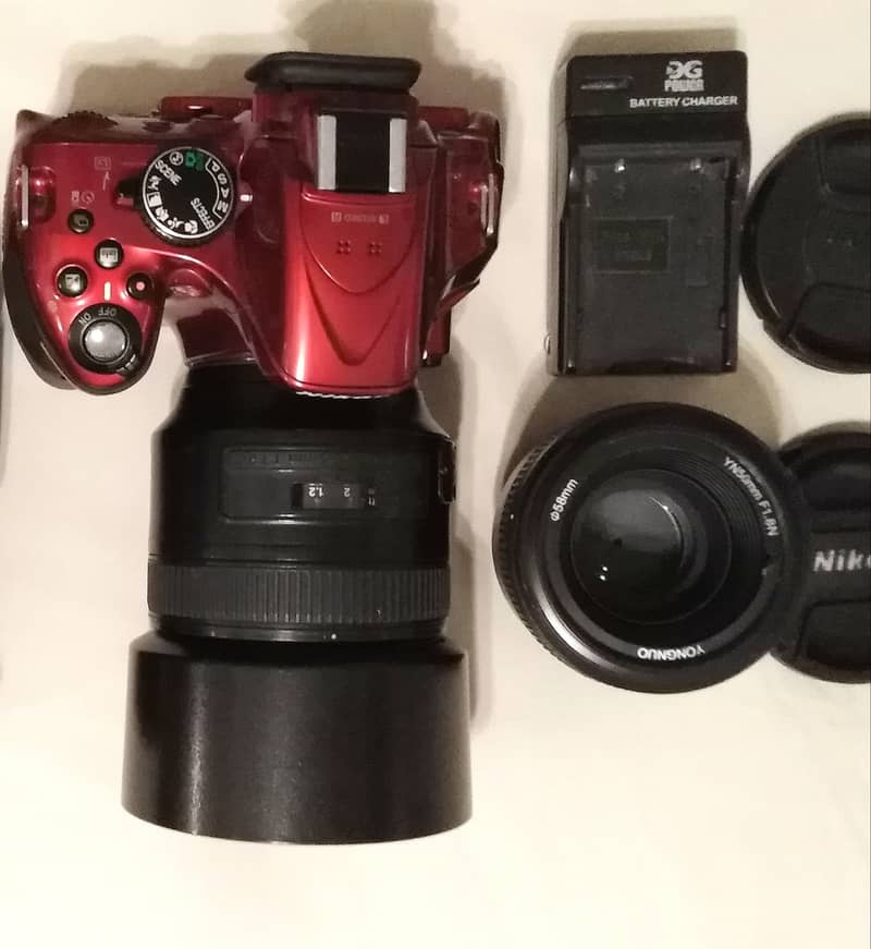 Nikon D5200 Red + 50mm F1.8 Portrait Lens, 1st Owner 10/10 Condition 7