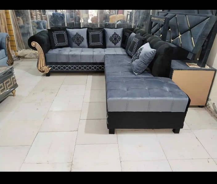 luxury style brand new design L shape corner sofa in master foam 11