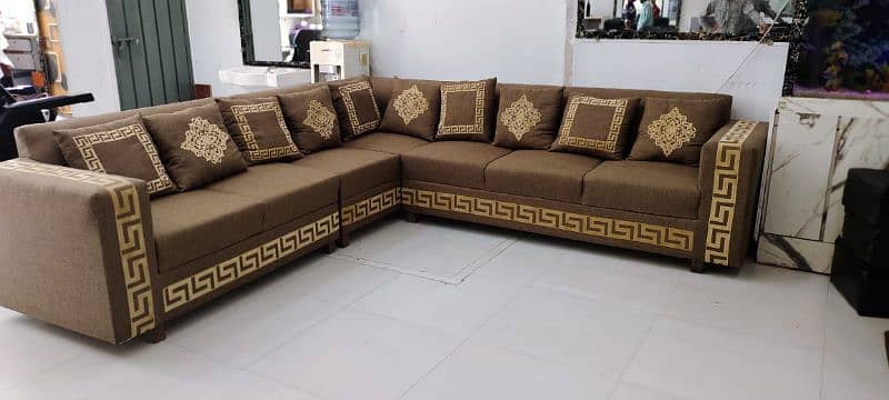 luxury style brand new design L shape corner sofa in master foam 13