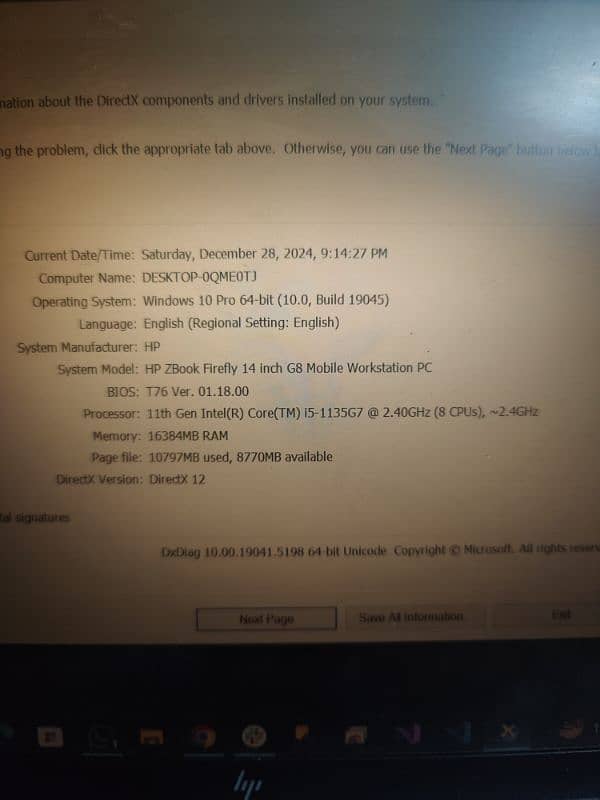 Hp zbook i7 10th gen Exchange possible 3