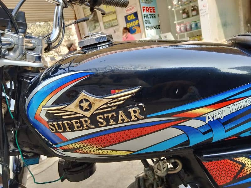 Super star 70cc bike like Zero meter.      clean and mint condition 3