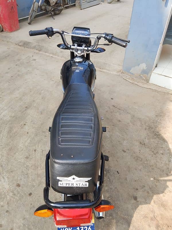 Super star 70cc bike like Zero meter.      clean and mint condition 6