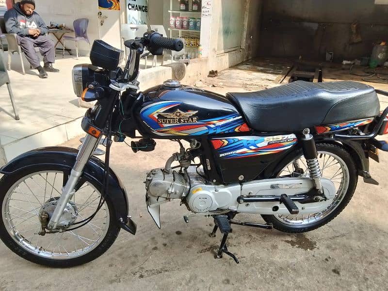 Super star 70cc bike like Zero meter.      clean and mint condition 11