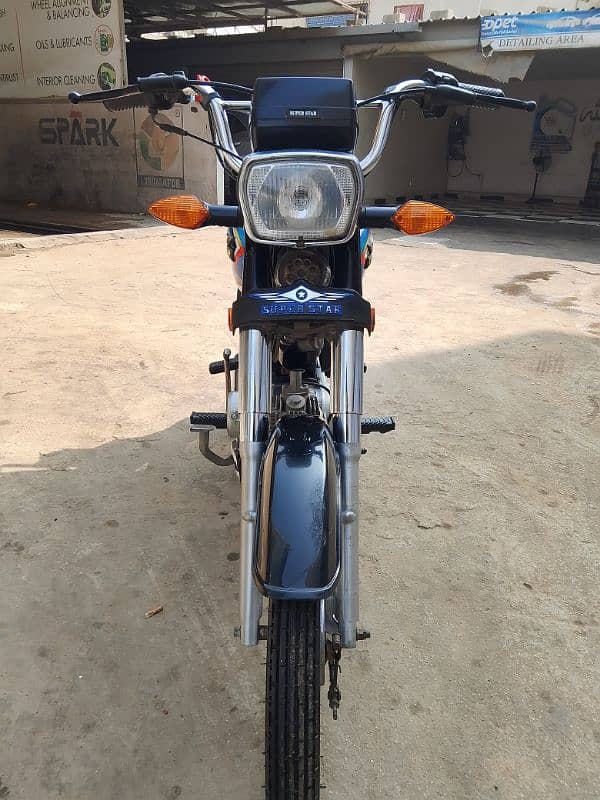 Super star 70cc bike like Zero meter.      clean and mint condition 13