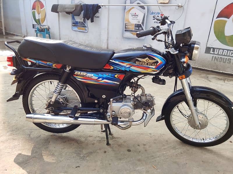 Super star 70cc bike like Zero meter.      clean and mint condition 16