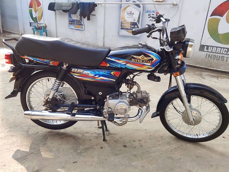 Super star 70cc bike like Zero meter.      clean and mint condition 17