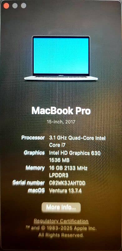 MacBook Pro 2017 15.4inches 16/512Gb Excellent Condition with Charger 4