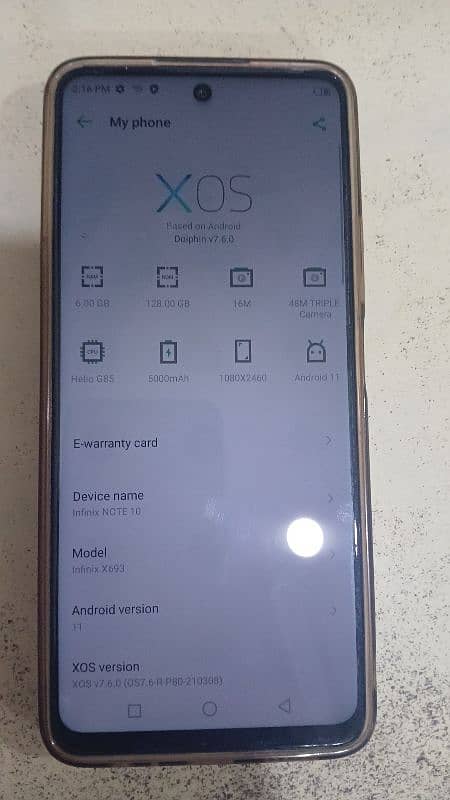 infinix note 6gb 128gb pta approved for sell 2