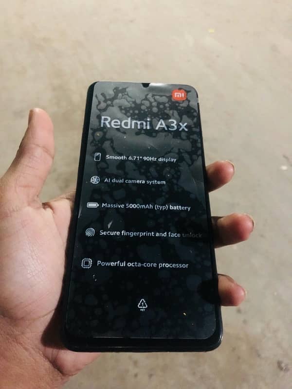 Redmi A3X With Box And Charger 0