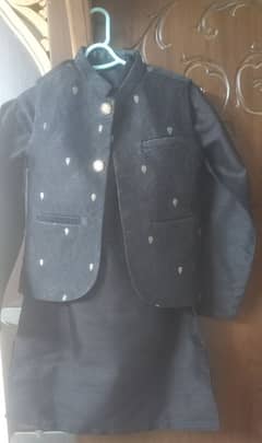 Beautifull Shalwar kameez along with waist coat  for 6 year boy