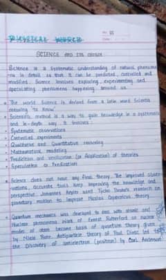 Handwriting Assignment work