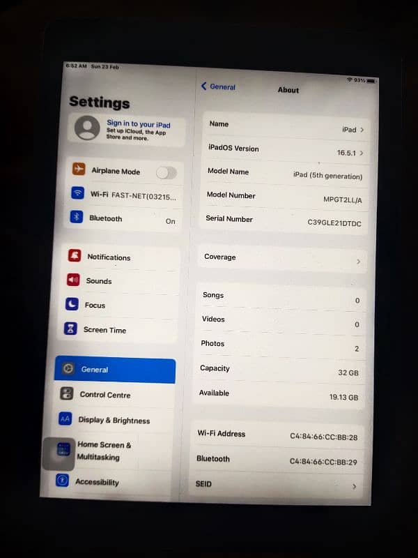 ipad 5th generation 2gb ram 32 gb 1