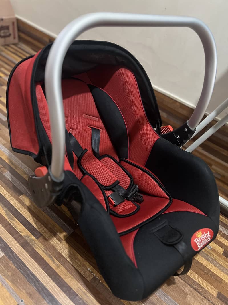 Bright Starts Kids car seat (Red & Black) 1