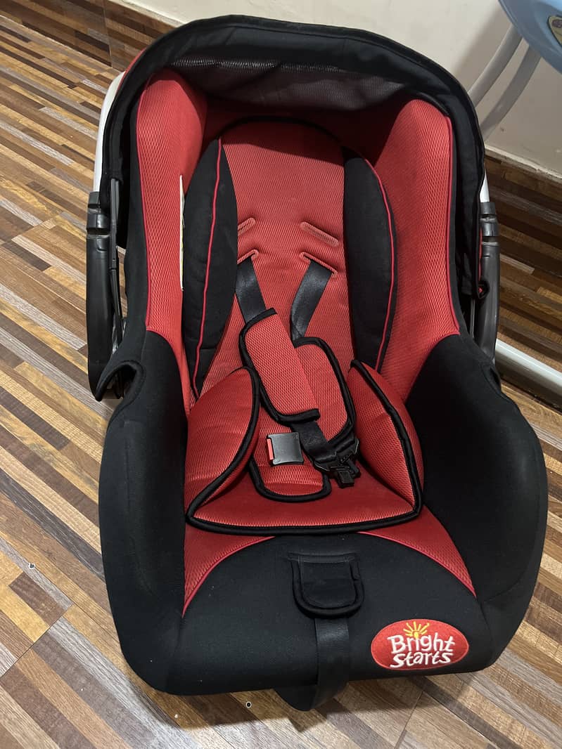 Bright Starts Kids car seat (Red & Black) 2