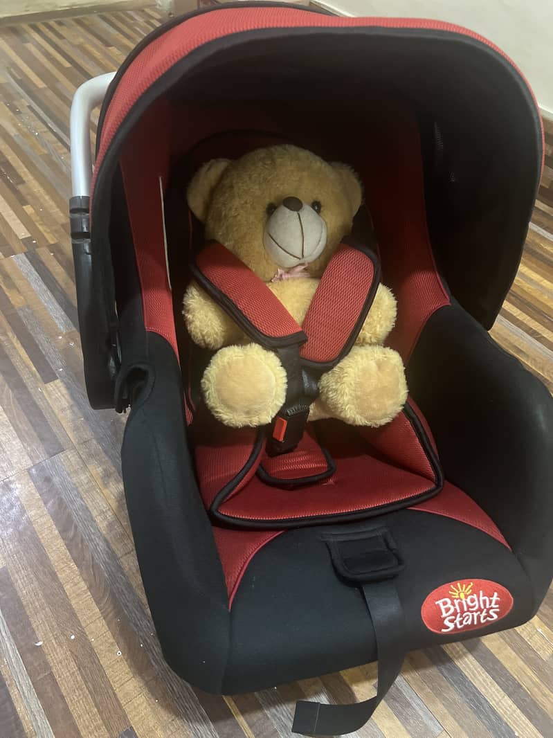 Bright Starts Kids car seat (Red & Black) 3