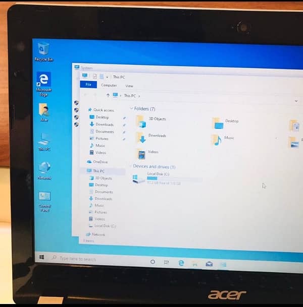 Acer new laptop Intel 5th gen 4gb Ram 128gb SSD Window 10 6