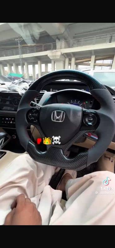 Honda Rebirth Carbon Fiber Steering 0