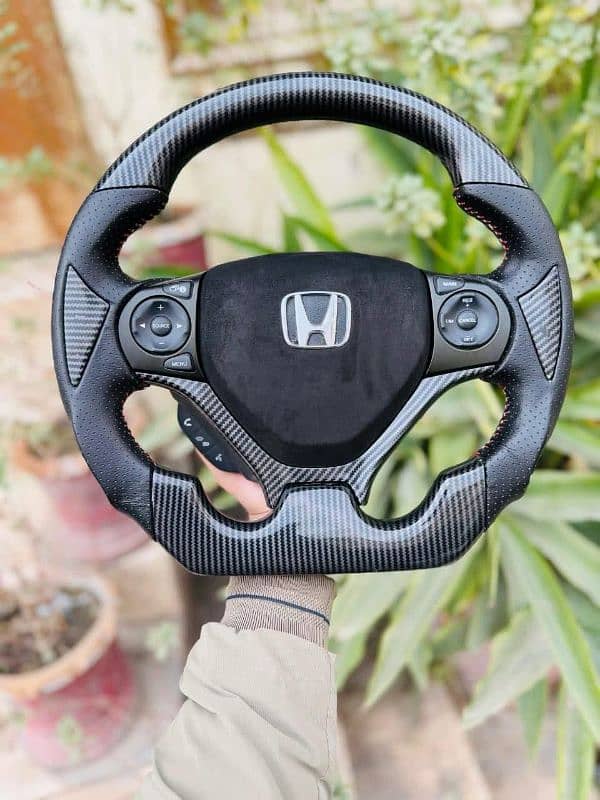 Honda Rebirth Carbon Fiber Steering 1