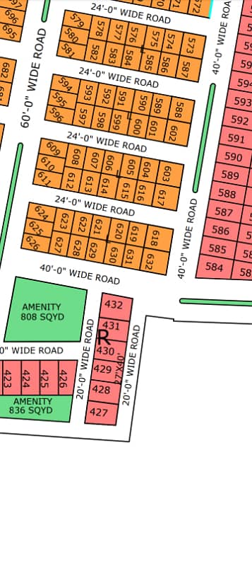 NORTH TOWN RESIDENCY PHASE 1 EXECUTIVE BLOCK 80 Square Yard Main 60 Feet Road Face Plot 0