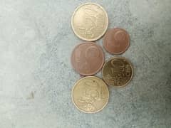 euro cent coins