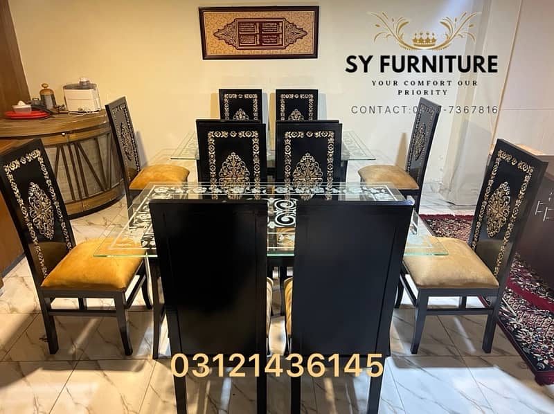 New dinning table set 6 seater 1