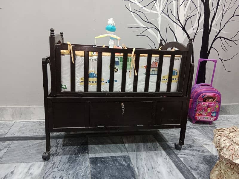 baby wooden bed (Accessories available) 0