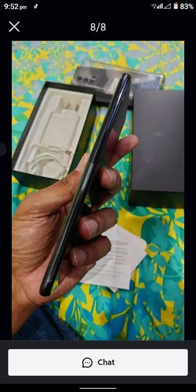 oppo f19 6/128memory  with original box chrger 33w 0