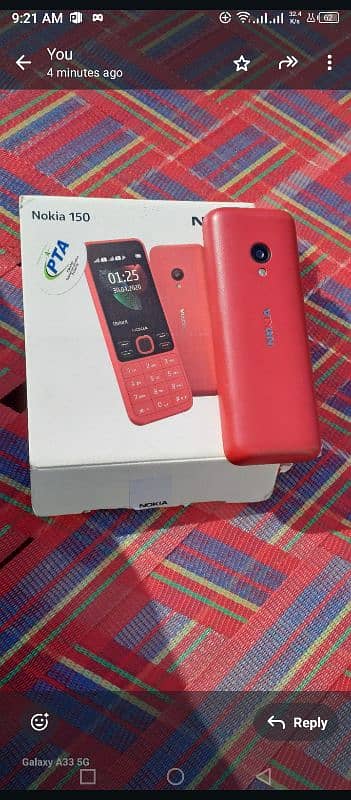 Nokia 150 dual sim with memory card only mobile with box PTA Approved 2