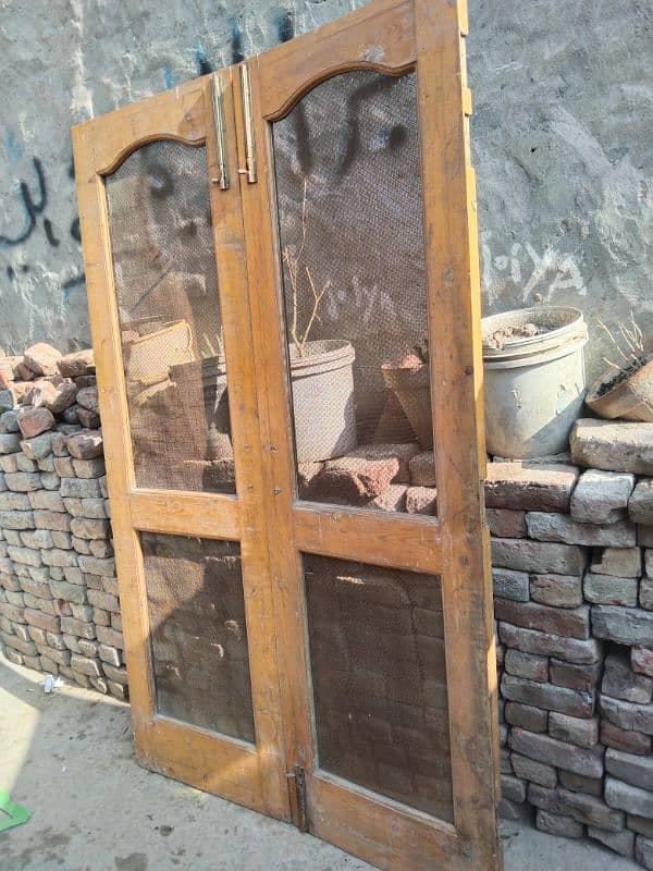 size 4ft by 6.6ft total diyar wood door 1