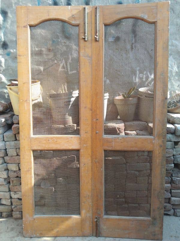 size 4ft by 6.6ft total diyar wood door 3