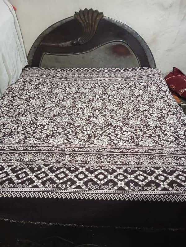 double bed with metresss good condition 2