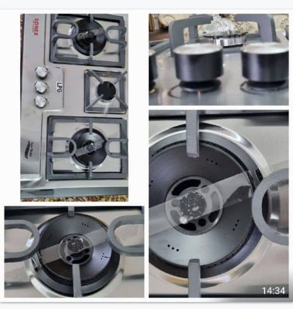 kitchen hoob stove/ kichen chuhla/ imported hoob lpg Ng gas/ hood 1