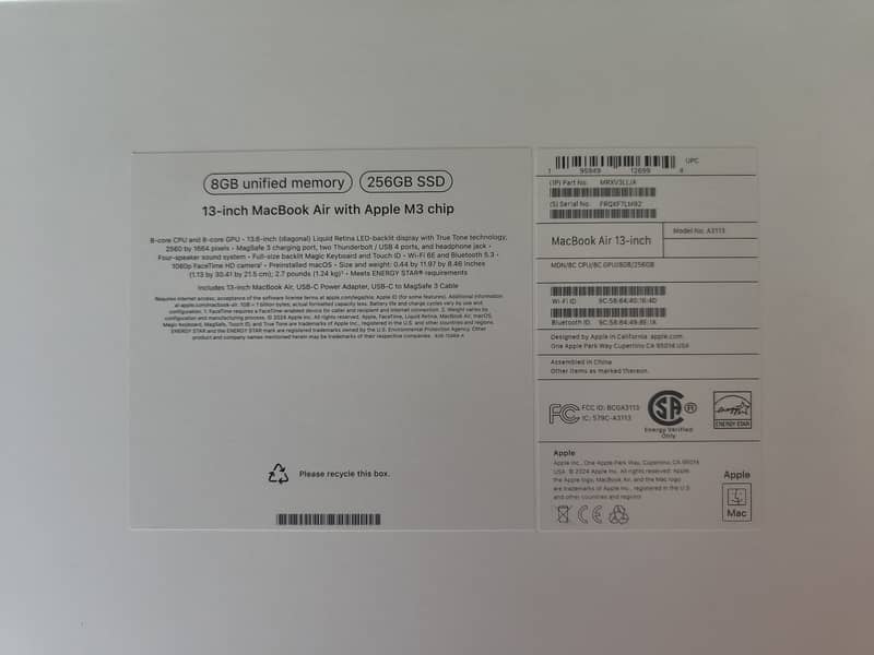 Apple MacBook Air M3 8/256 (SEAL PACKED) 2