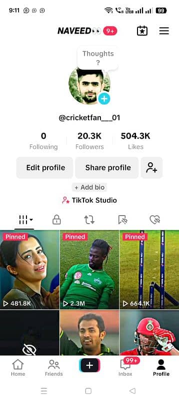 TikTok acount for sale 0