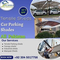 Upvc fabric shade, Car porch, Wall mounted, Pole parking, Cafe shed