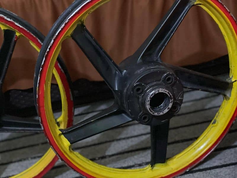 Honda 125 Allow rims for sale 7