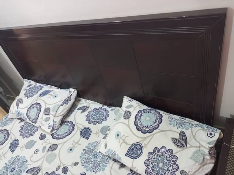 Bed and side table for sale (without Mattress) 3