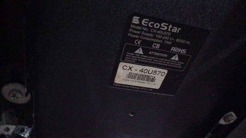 Ecostar 40 inch simple led tv good condition no fault 1