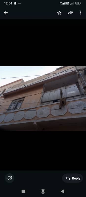 G+2 HOUSE FOR SALE SECTOR 5C1 NORTH KARACHI 6