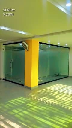 Glass partitions