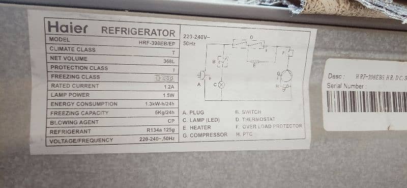 urgent sales madium size fridge 5