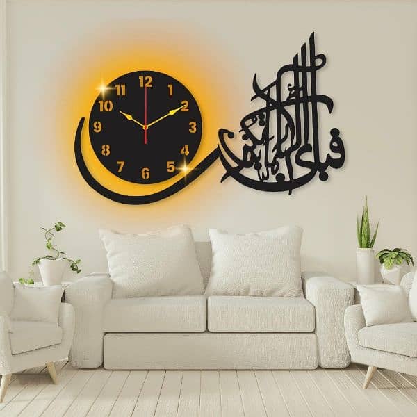 Beautiful Calligraphy wall clock , WhatsApp (03145156658) 0