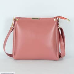 Girl's Rexine plain handbag