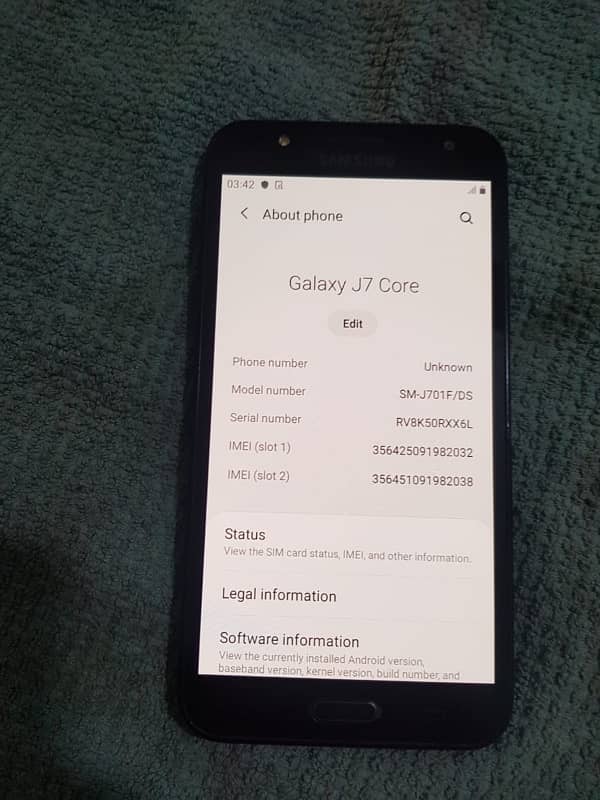 samsung j7 core 3/32 8